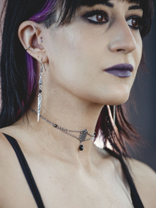 NIGHTFALL Gothic Victorian filigree choker