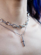 URGE chunky chain knife necklace
