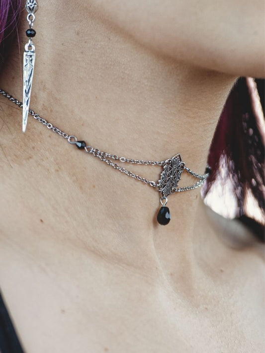 NIGHTFALL Gothic Victorian filigree choker