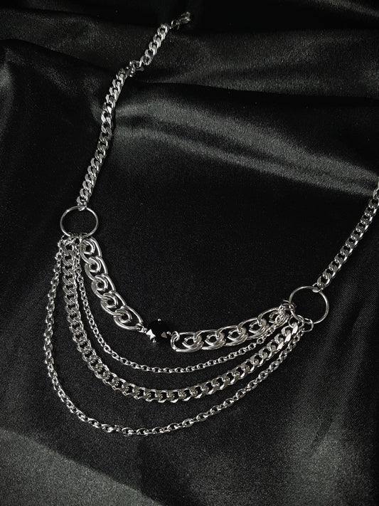 HYPNOSIS layered chain necklace