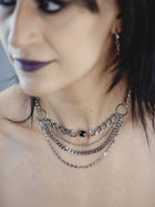 HYPNOSIS layered chain necklace