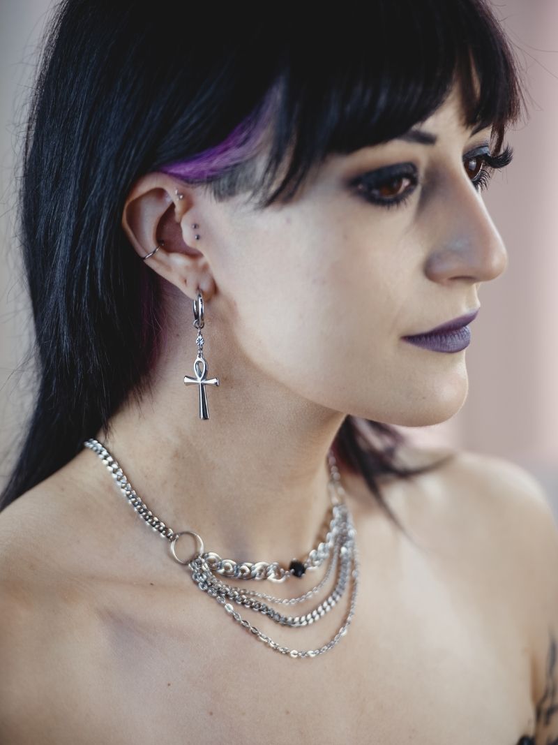 HYPNOSIS layered chain necklace