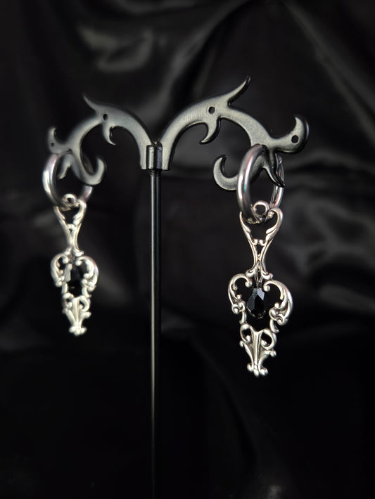 RELIC Filigree crystal earrings
