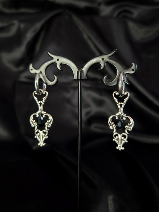 RELIC Filigree crystal earrings