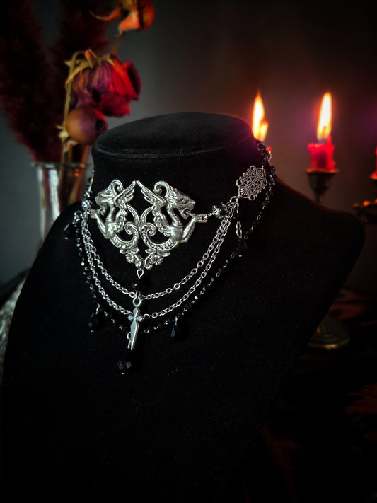 Protector - Gargoyle chimera necklace