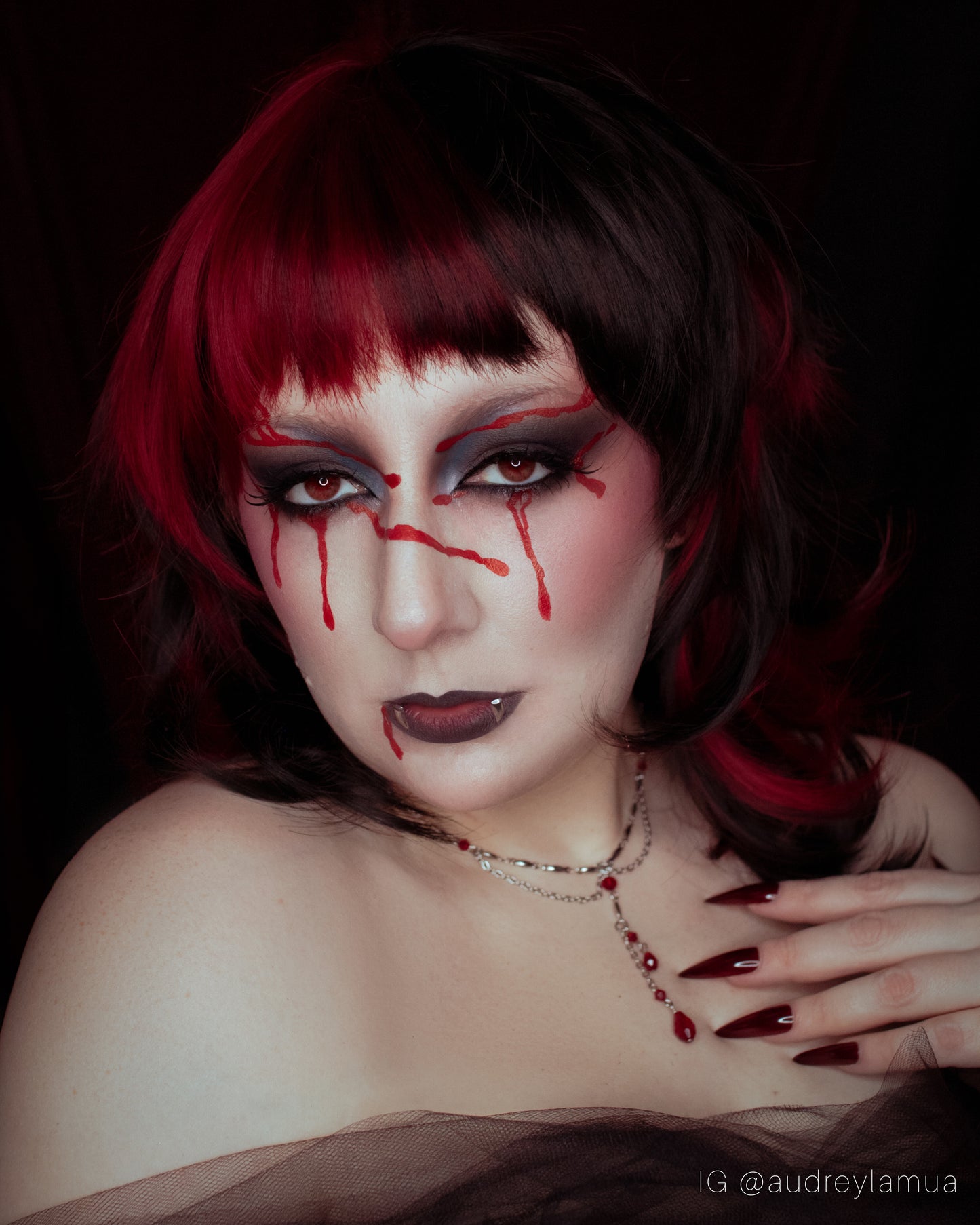 MARKED- Blood drip necklace