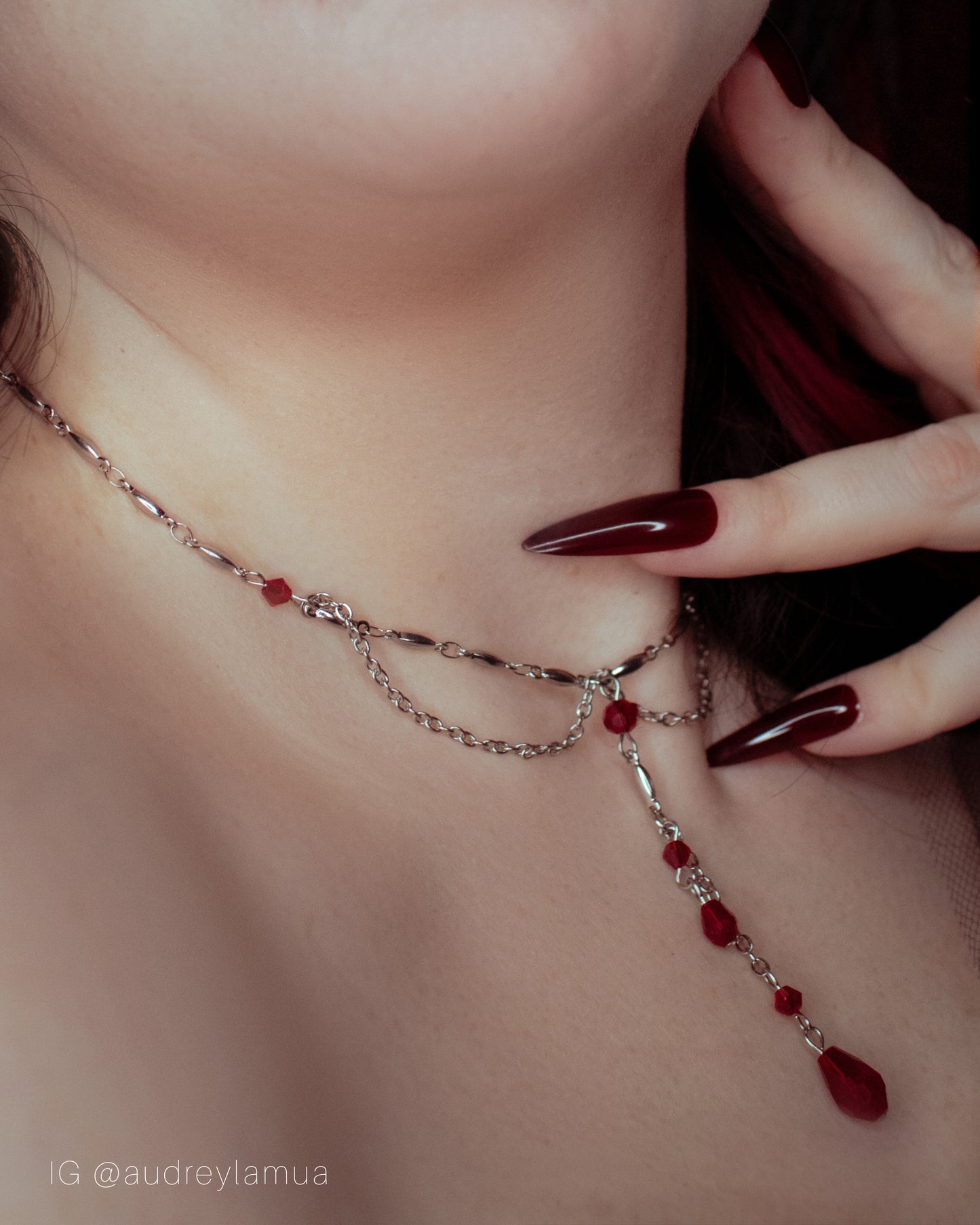 MARKED- Blood drip necklace