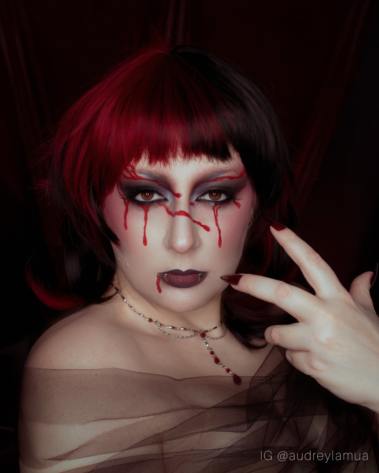 MARKED- Blood drip necklace