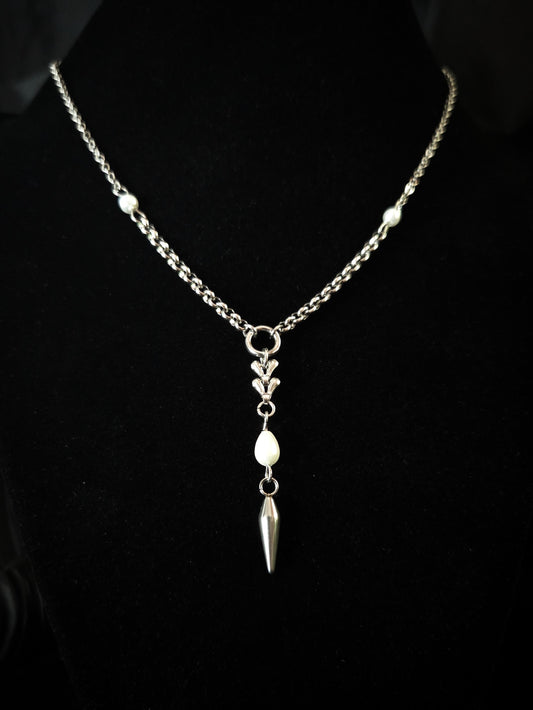 HERESY Pearl spike necklace