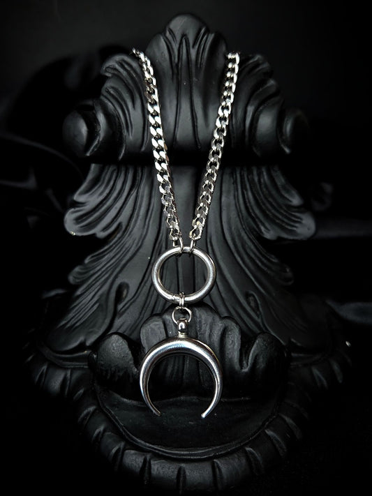 ECLIPSE chunky moon necklace