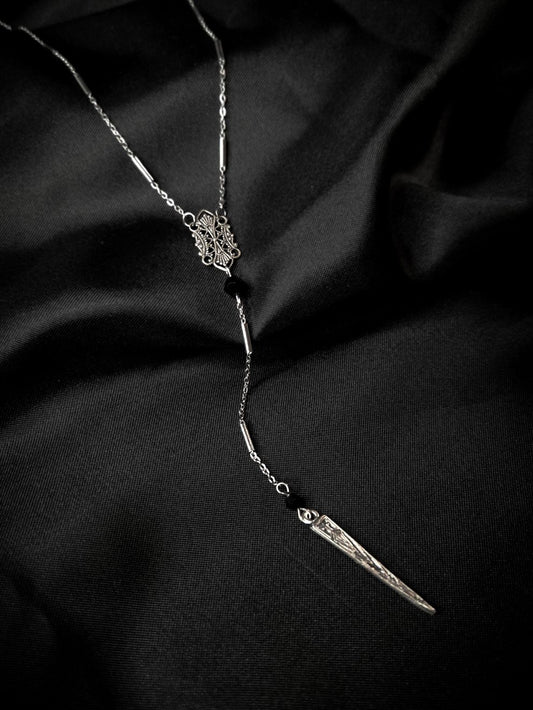 ORACLE rosary spike necklace