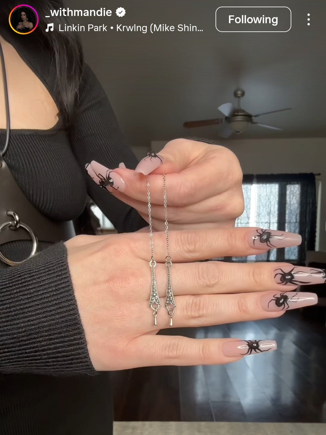 MIST threader earrings