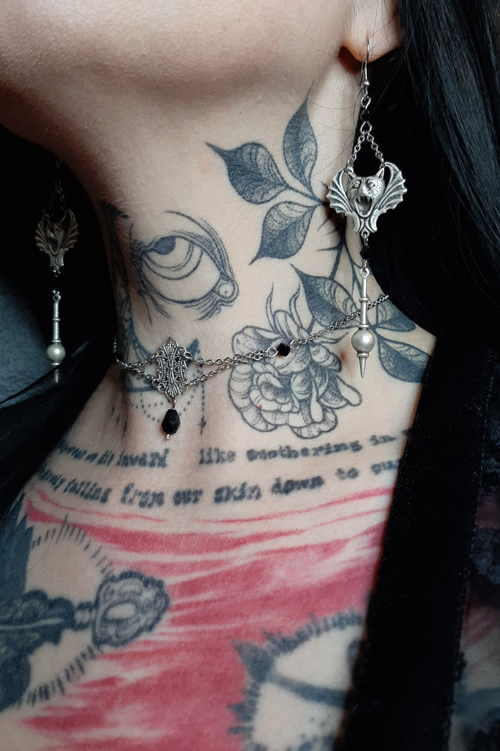 Black 90s Tattoo Choker -  Finland