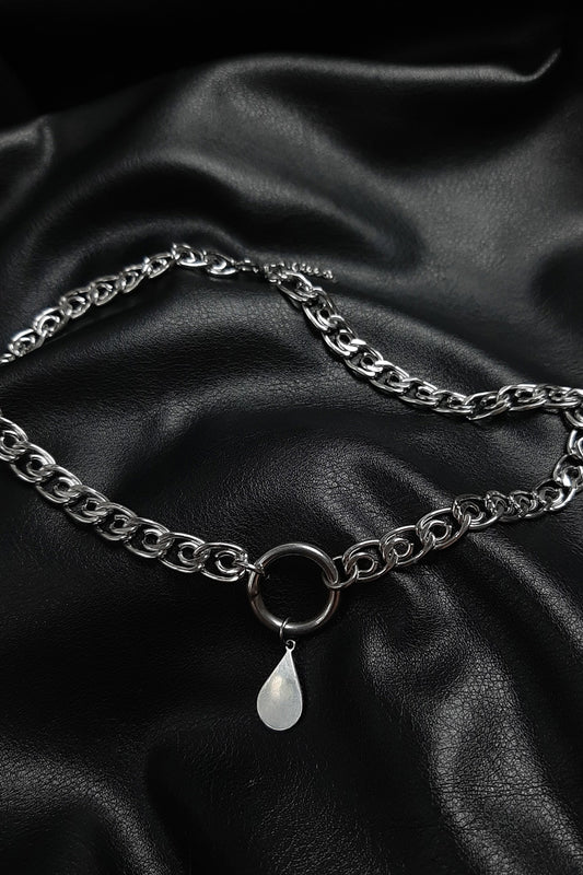 VIGOR chunky chain drop necklace