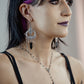 GODDESS Gothic onyx chandelier earrings