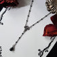 90s Rosary crystal necklace