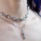 URGE chunky chain knife necklace