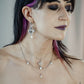 VEIL draped pearl necklace