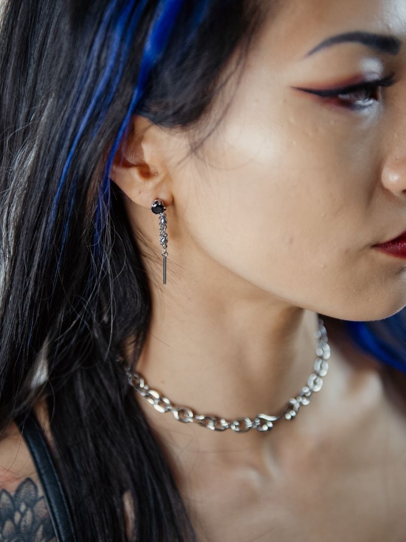 GAZE zircon stud earrings