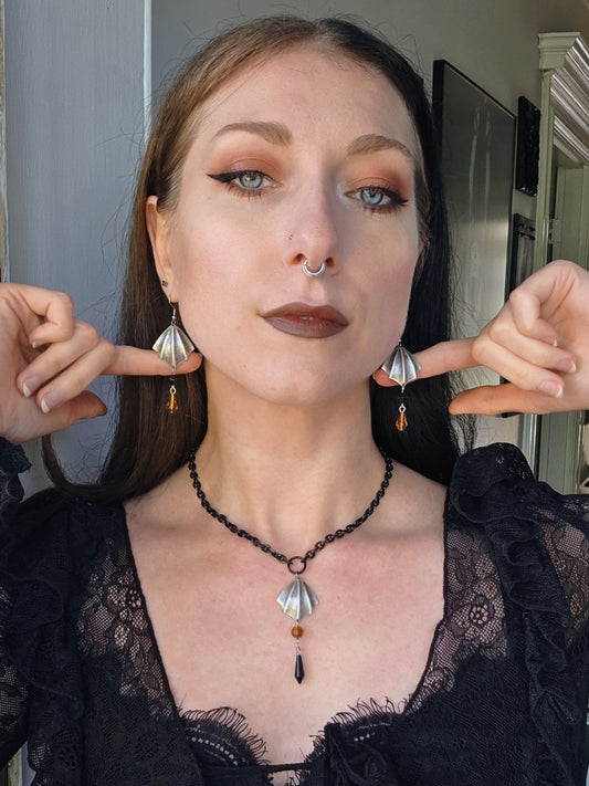Bat wing earrings