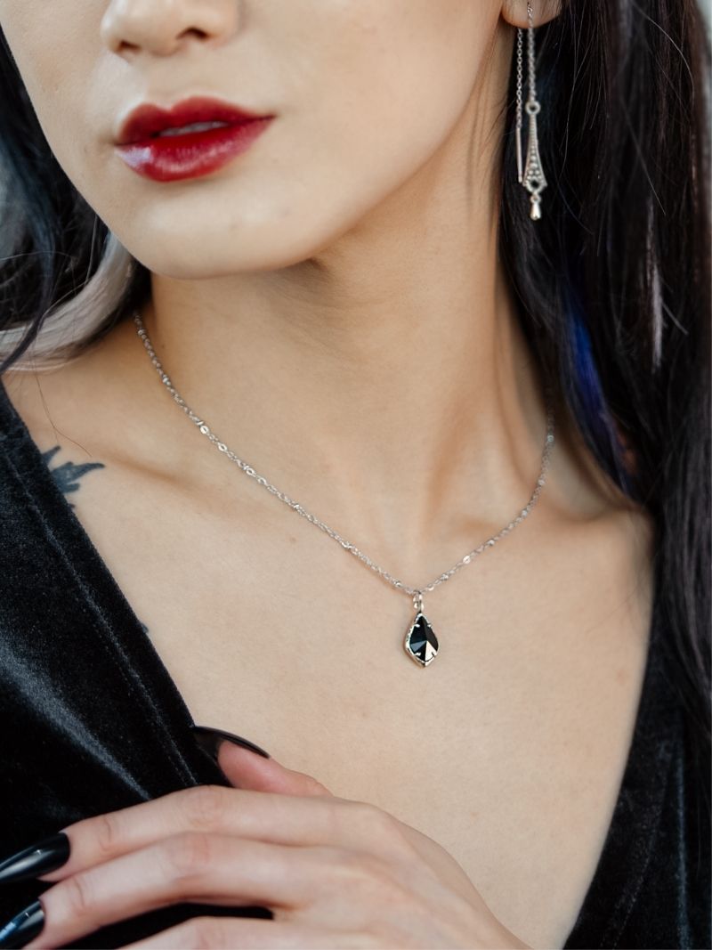 SPELL black gem necklace