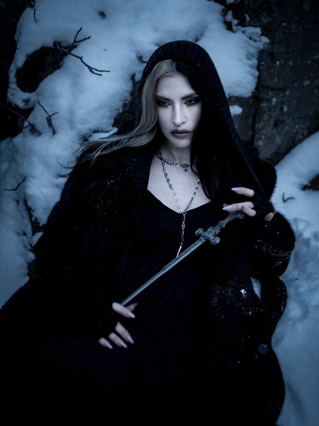 GUARD spike rosary necklace