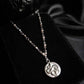 SERPENTINE Snake medailon necklace