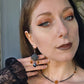Mourning chandelier earrings