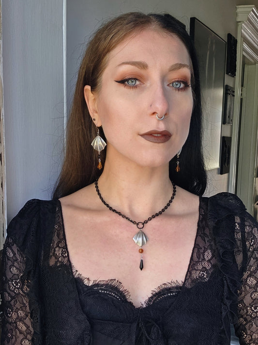 Bat wing necklace