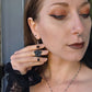 Mourning bird earrings