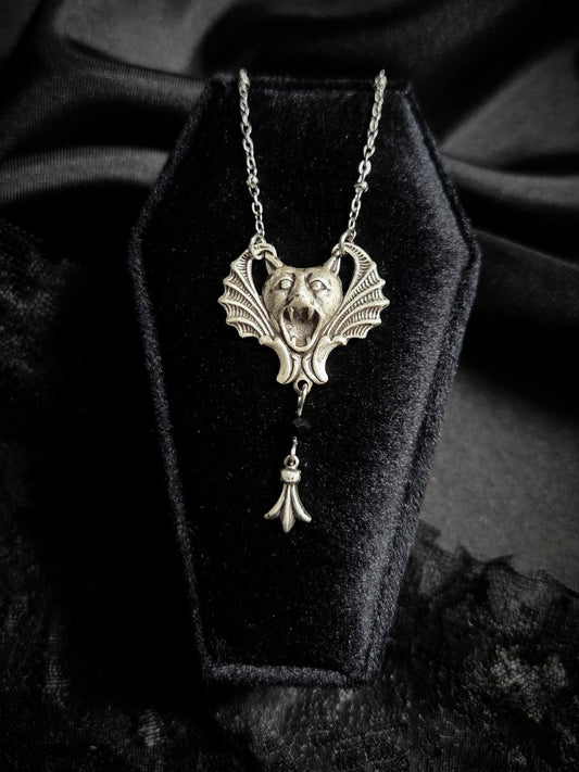 UNDEAD Ornate bat necklace