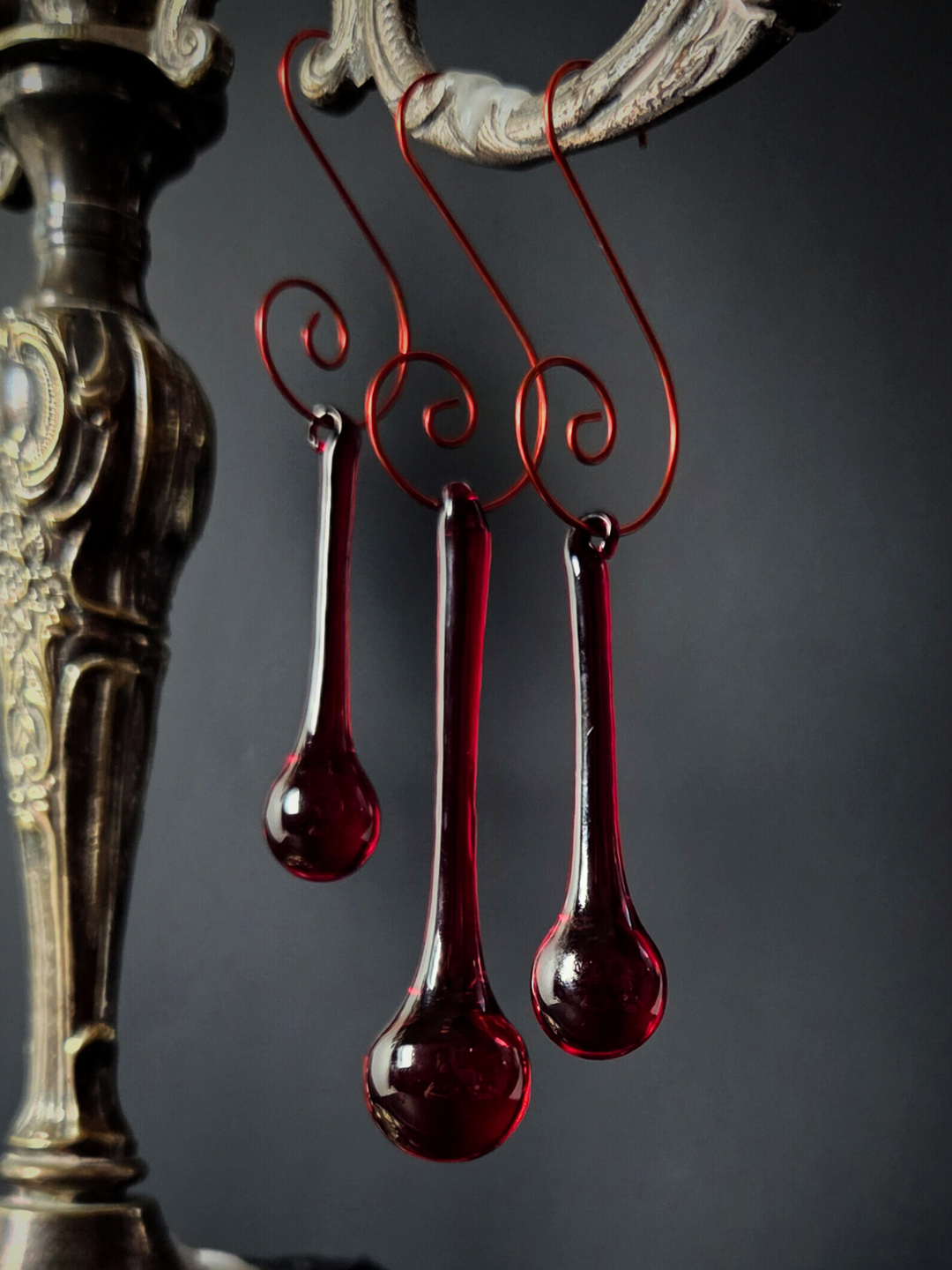 Blood drip ornaments