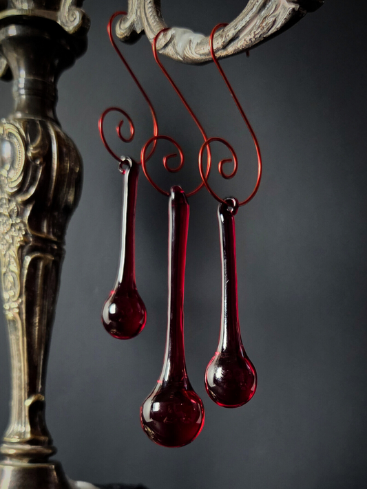 Blood drip ornaments