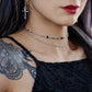 CRYPTIC double layer gem choker