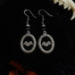 Bat cameos earrings