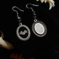 Bat cameos earrings