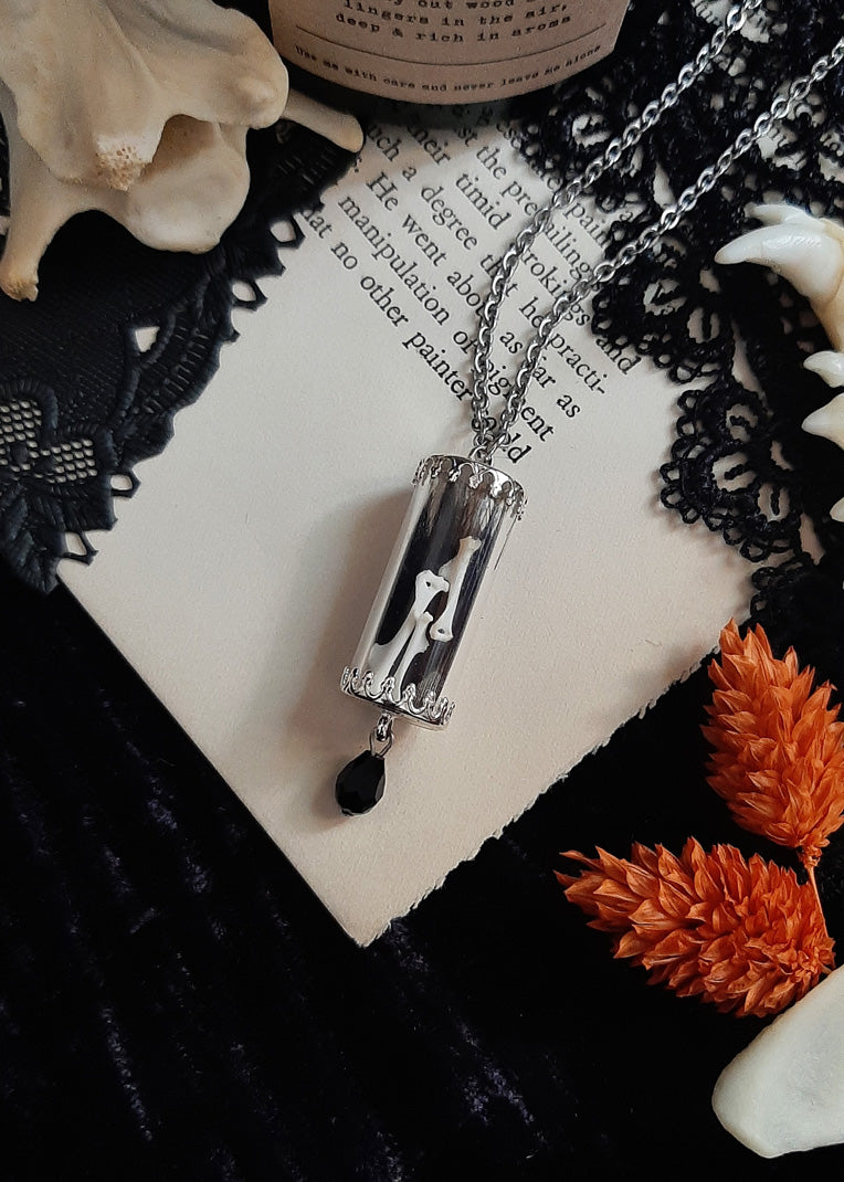 Oddities Victorian Curio vial necklace