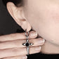 𝕮𝖔𝖒𝖒𝖆𝖓𝖉 cross earrings - 𝖔𝖓𝖊 𝖑𝖊𝖋𝖙 !