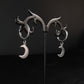 Luna ～ stainless moon clicker earrings