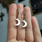 Luna ～ stainless moon clicker earrings