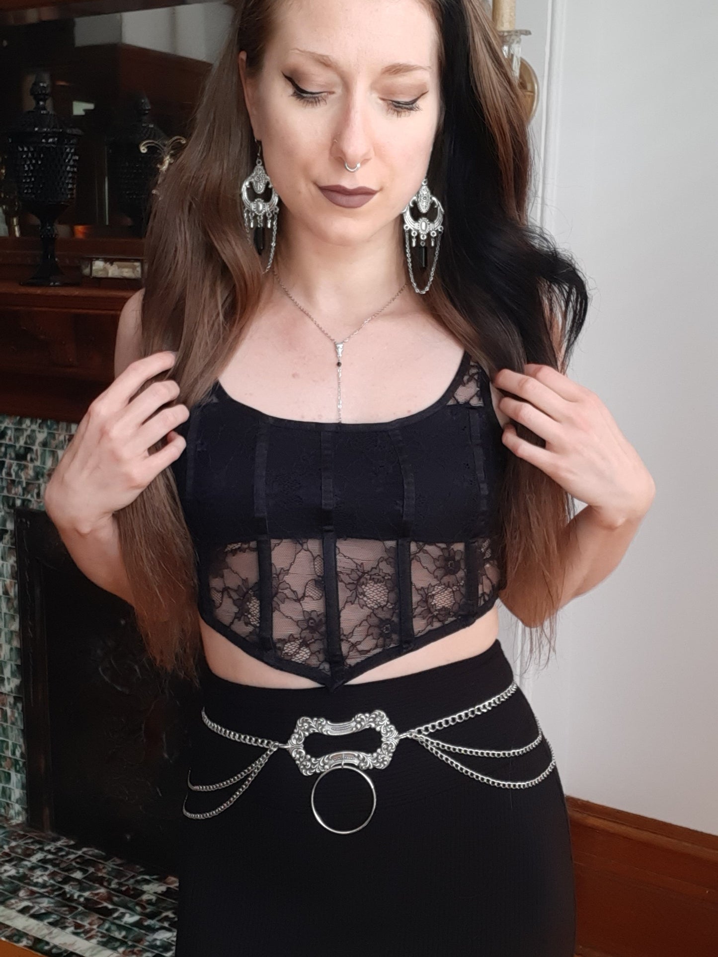 Victorian drapped belt