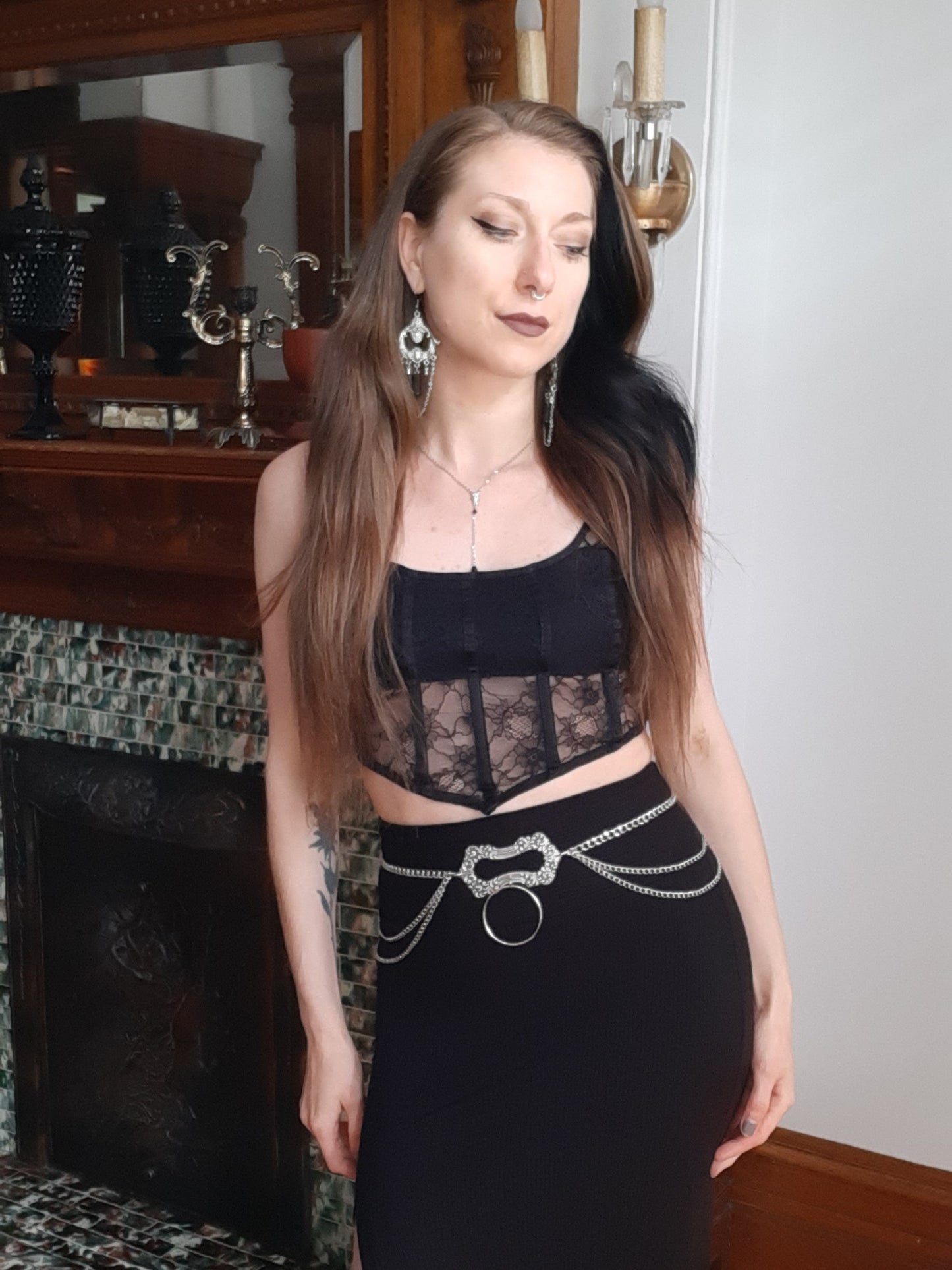 Victorian drapped belt