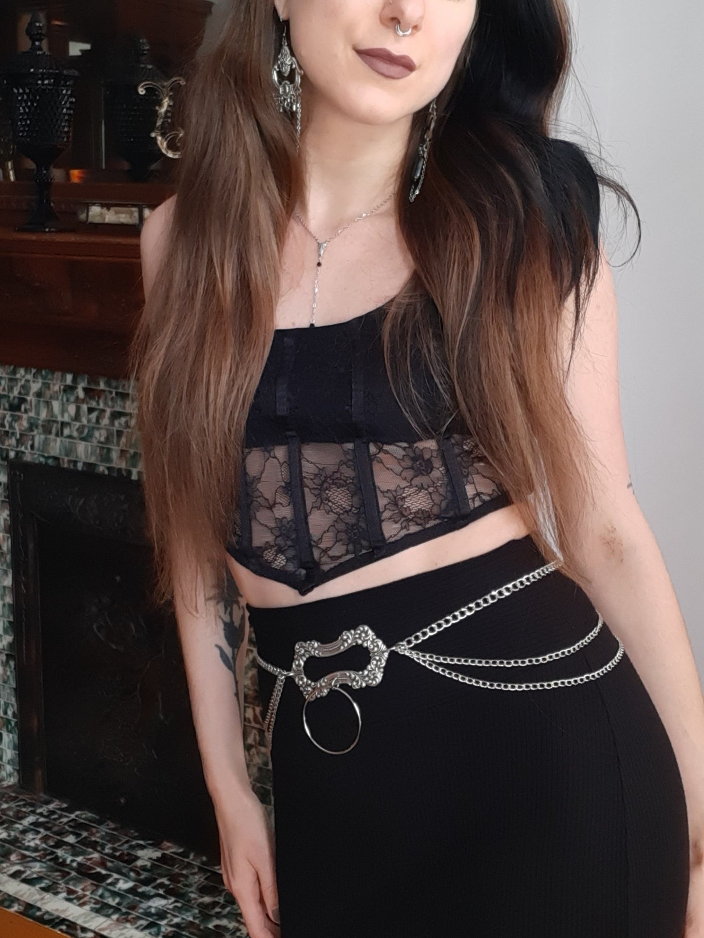 Victorian drapped belt