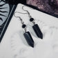 Hex ～ Onyx point earrings