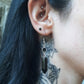 Hex ～ Onyx point earrings