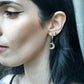 Luna ～ stainless moon clicker earrings