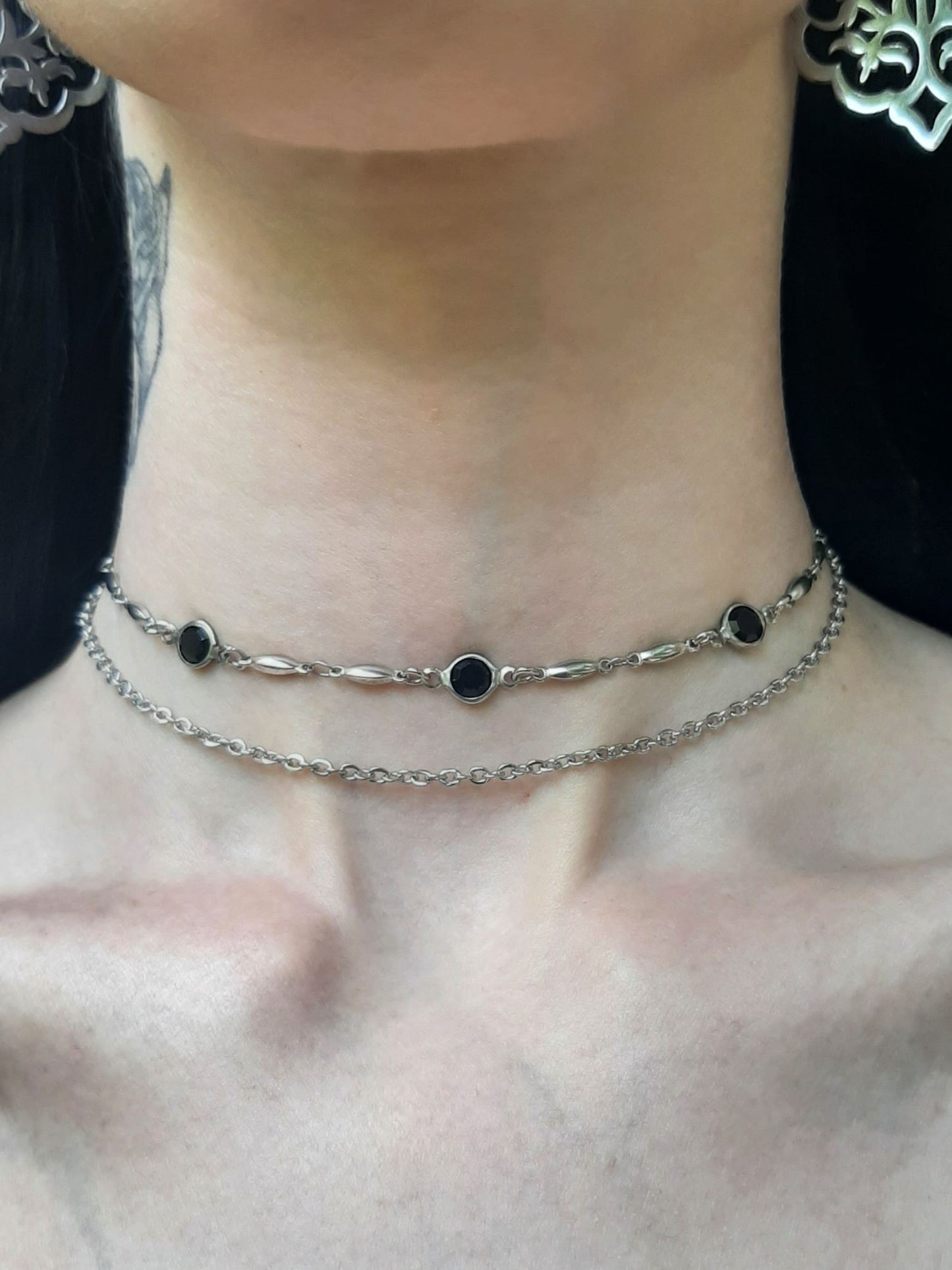 Cryptic ～ Double layer gem choker