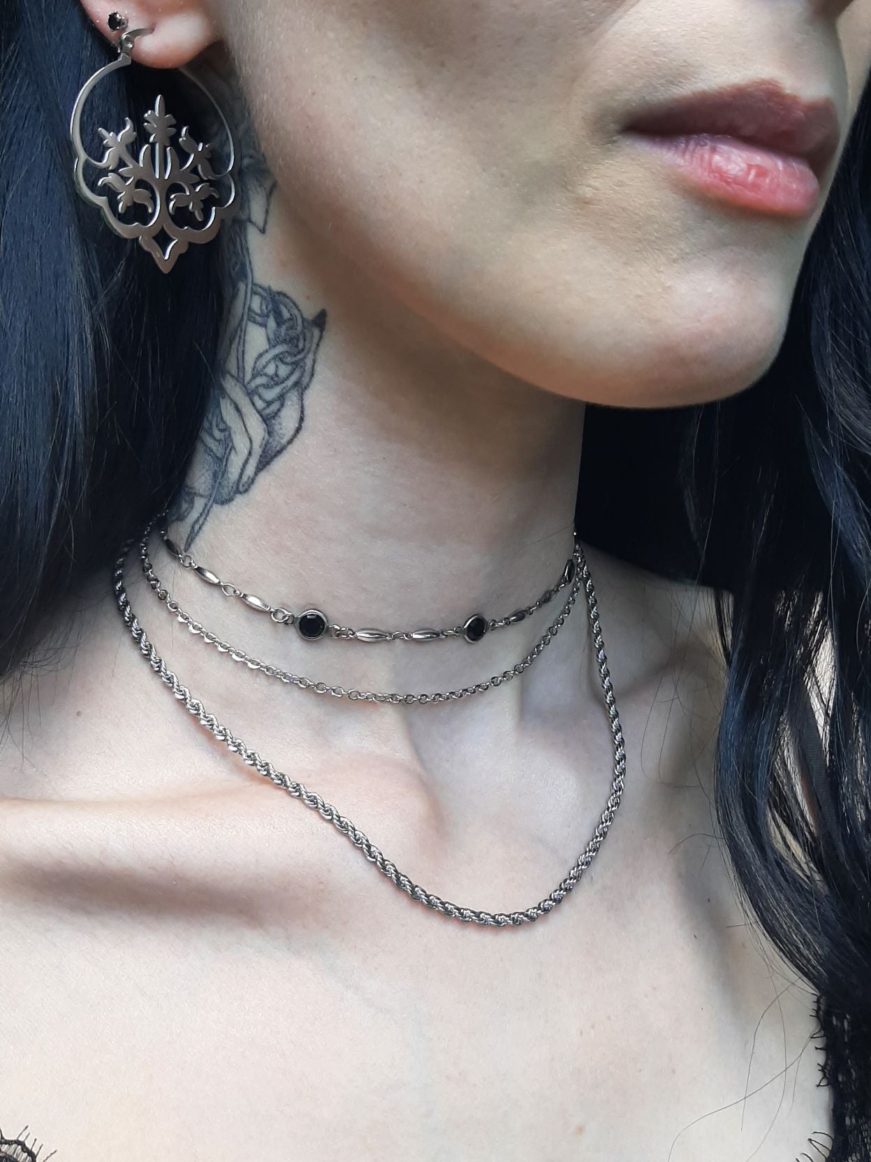 Cryptic ～ Double layer gem choker