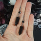 Hex ～ Onyx point earrings
