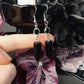 Hex ～ Onyx point earrings